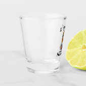 Ik speel nerdy gamer meisje shot glas (Links)