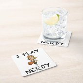 Ik speel Nerdy Kartonnen Onderzetters (Insitu)