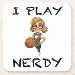 Ik speel Nerdy Kartonnen Onderzetters