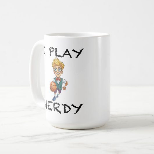 Ik speel Nerdy Koffiemok (Voorkant links)