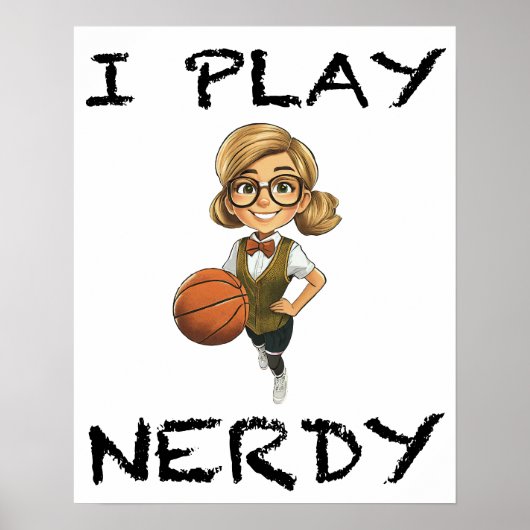 Ik speel Nerdy Poster (Voorkant)