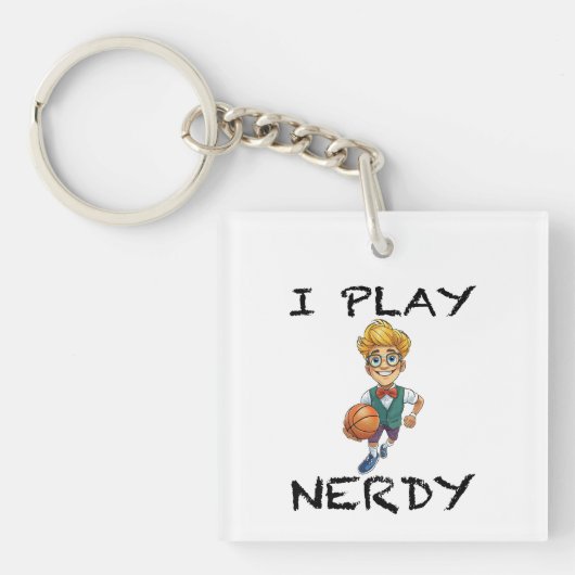 Ik speel Nerdy Sleutelhanger (voorkant)