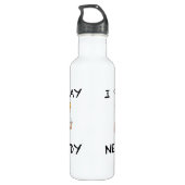 Ik speel Nerdy Waterfles (Achterkant)