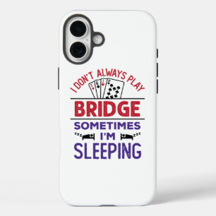 Ik speel niet altijd Brug soms ik slaap iPhone 16 Plus Hoesje