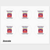 Ik speel niet altijd computerspelletjes als ik eet ronde sticker (Vel)