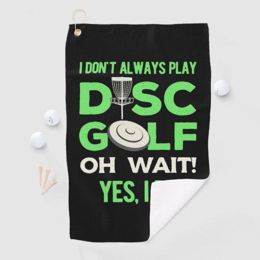 Ik speel niet altijd Disc Golf Golfhanddoek (Insitu)