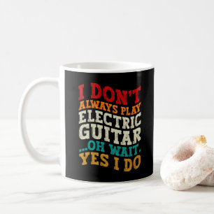 Ik speel niet altijd elektrische gitaar Muzikant G Koffiemok