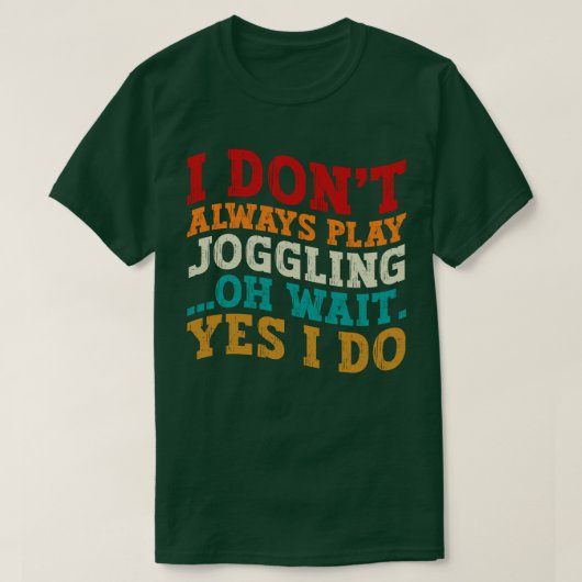 Ik speel niet altijd joggen Oh wacht ja ik doe coo T-shirt (Design voorkant)
