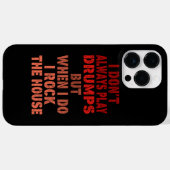 Ik speel niet altijd leuk drums retro zonsondergan Case-Mate iPhone case (Achterkant (horizontaal))
