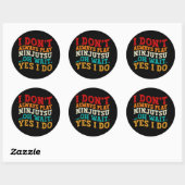 Ik speel niet altijd Ninjutsu Oh wacht ja ik doe c Ronde Sticker (Vel)
