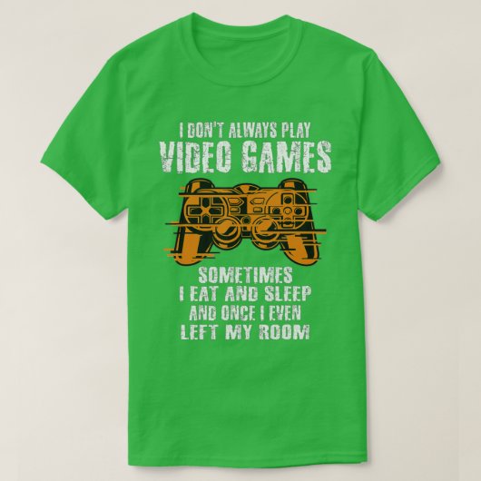 Ik speel niet altijd videogames Funny Boys Mannen T-shirt (Design voorkant)