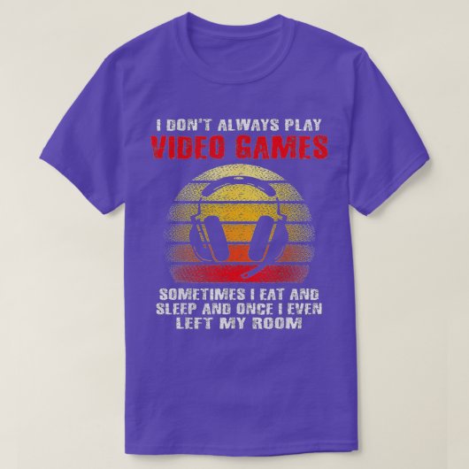 Ik speel niet altijd videogames Funny Boys ns (6) T-shirt (Design voorkant)