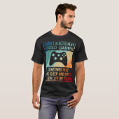 Ik speel niet altijd videogames Funny Gamer Boy Gi T-shirt (Voorkant volledig)