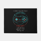 Ik speel niet altijd videogames grappig gamercadea deurmat (Voorkant)