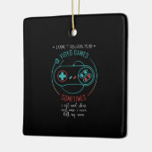 Ik speel niet altijd videogames grappig gamercadea keramisch ornament (Links)