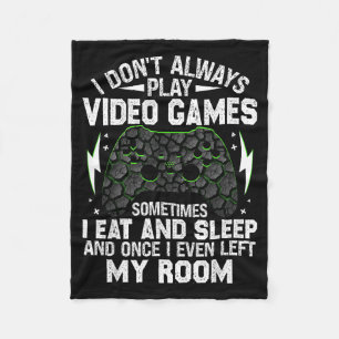 Ik Speel Niet Altijd Videogames Grappige Gamer Jon Fleece Deken