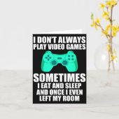 Ik Speel Niet Altijd Videogames Soms Eet Ik Een Kaart (Gele Bloem)
