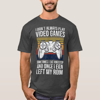 Ik speel niet altijd videospellen grappig cadeautj t-shirt