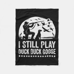 Ik speel nog steeds grappige duck Hunting Fleece Deken
