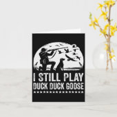 Ik speel nog steeds grappige duck Hunting Kaart (Gele Bloem)