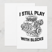 Ik speel nog steeds met autoklokken kaart (Voorkant / Achterkant)