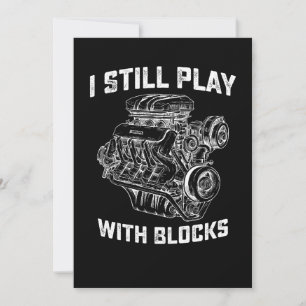 Ik speel nog steeds met blokken Automechanic Kaart