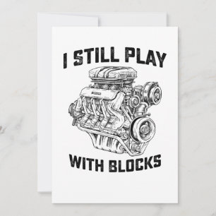 Ik speel nog steeds met blokken Automechanicus Kaart