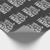 Ik speel nog steeds met de trein cadeaupapier (Hoek)