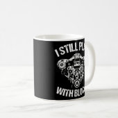 Ik speel nog steeds met Mannen blokken Koffiemok (Voorkant rechts)