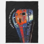 Ik speel nog steeds met treinen F7 diesellocomotie Fleece Deken (Voorkant)