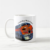 Ik speel nog steeds met treinen F7 diesellocomotie Koffiemok (Links)