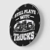 Ik speel nog steeds met vrachtwagens grote klok (Hoek)