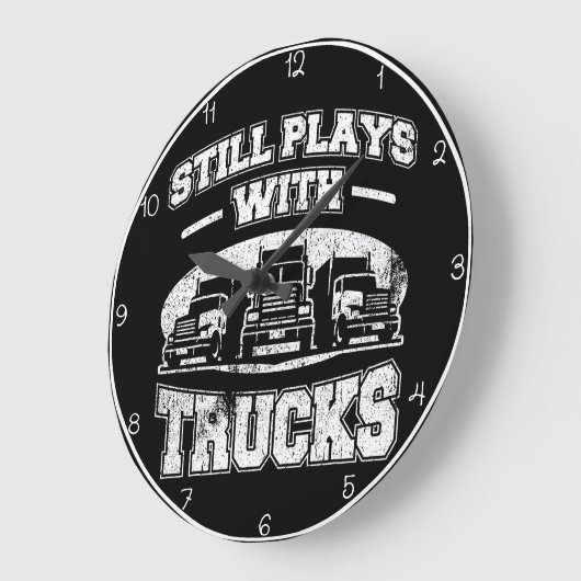 Ik speel nog steeds met vrachtwagens grote klok (Hoek)