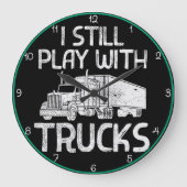 Ik speel nog steeds met vrachtwagens grote klok (Voorkant)