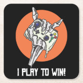 Ik speel om te WINNEN! gamer Kartonnen Onderzetters (Voorkant)