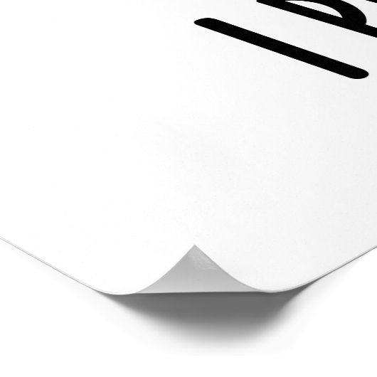 Ik speel op oor grappige saxofoon woordspeling poster (Hoek)