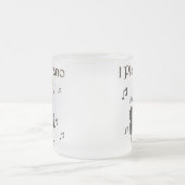 Ik speel Piano-Mok Matglas Koffiemok (Center)