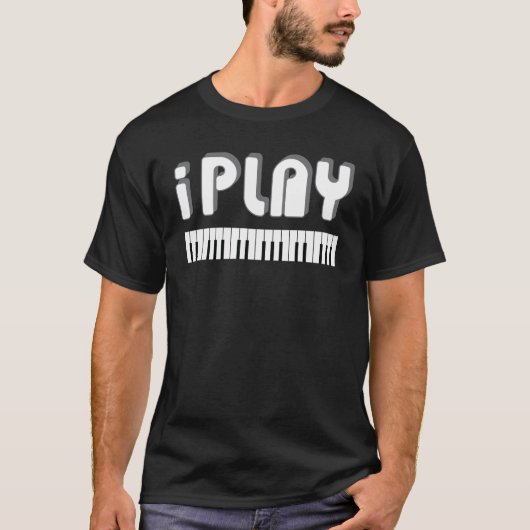Ik speel piano T-shirt (Voorkant)
