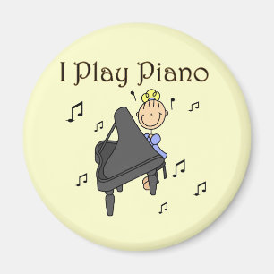 Ik Speel Piano T-shirts en Cadeaus Magneet