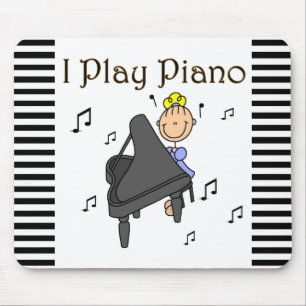 Ik Speel Piano T-shirts en Cadeaus Muismat
