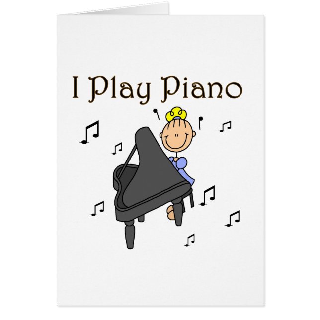 Ik speel Piano T-shirts en cadeautjes (Voorkant)