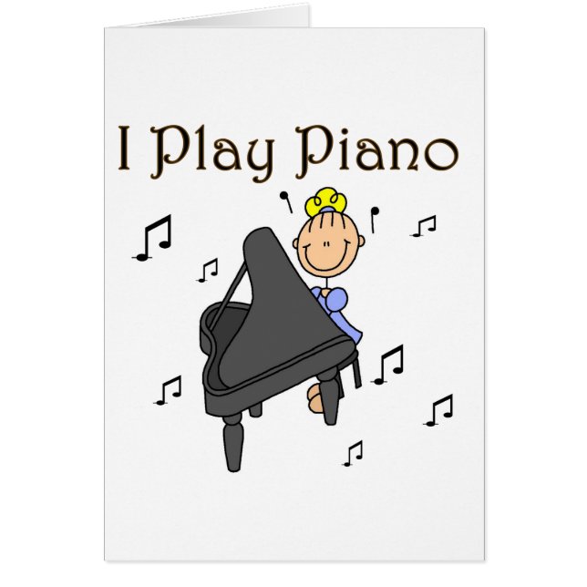 Ik speel Piano T-shirts en cadeautjes (Voorkant)