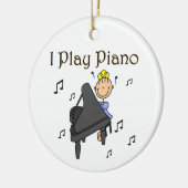 Ik speel Piano T-shirts en cadeautjes Keramisch Ornament (Links)