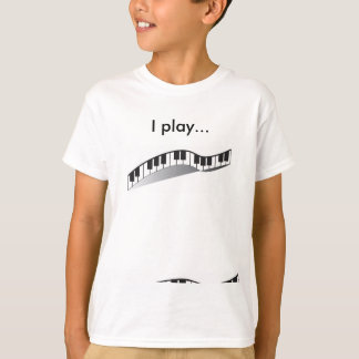 Ik speel pianoshirt t-shirt
