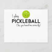 Ik speel Pickleball Briefkaart (Voorkant)