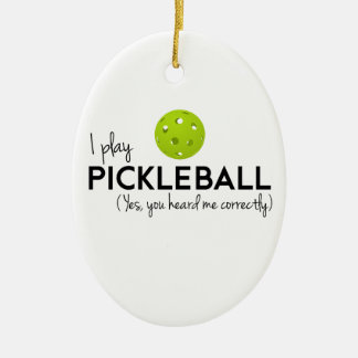 Ik speel Pickleball Keramisch Ornament