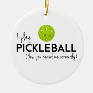 Ik speel Pickleball Keramisch Ornament