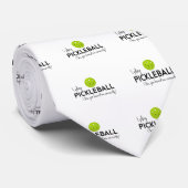 Ik speel Pickleball Stropdas (Opgerold)