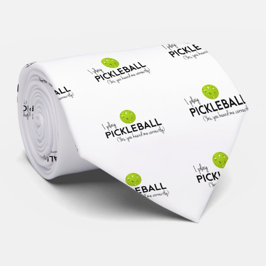 Ik speel Pickleball Stropdas (Opgerold)