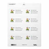 Ik speel poker etiket (Full Sheet)